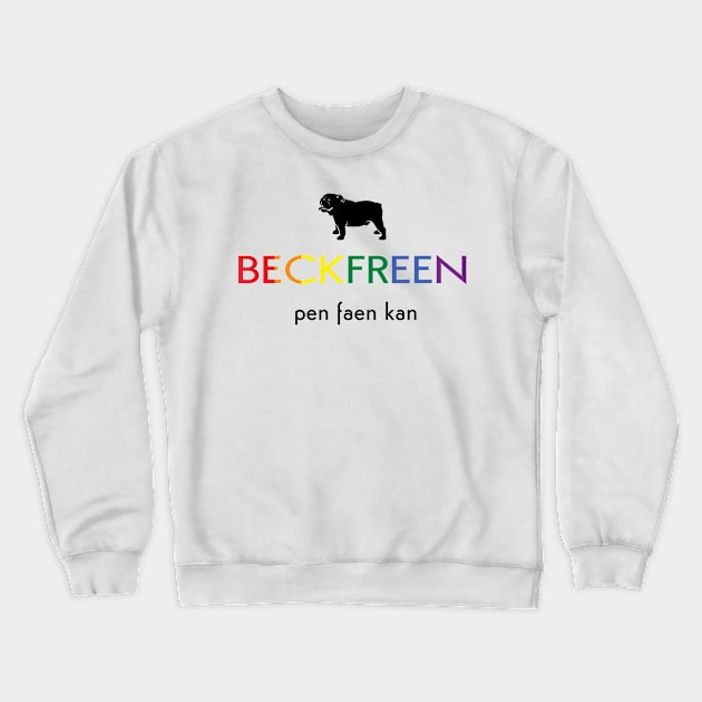 beck freen fan paen kan Crewneck Sweatshirt by whatyouareisbeautiful